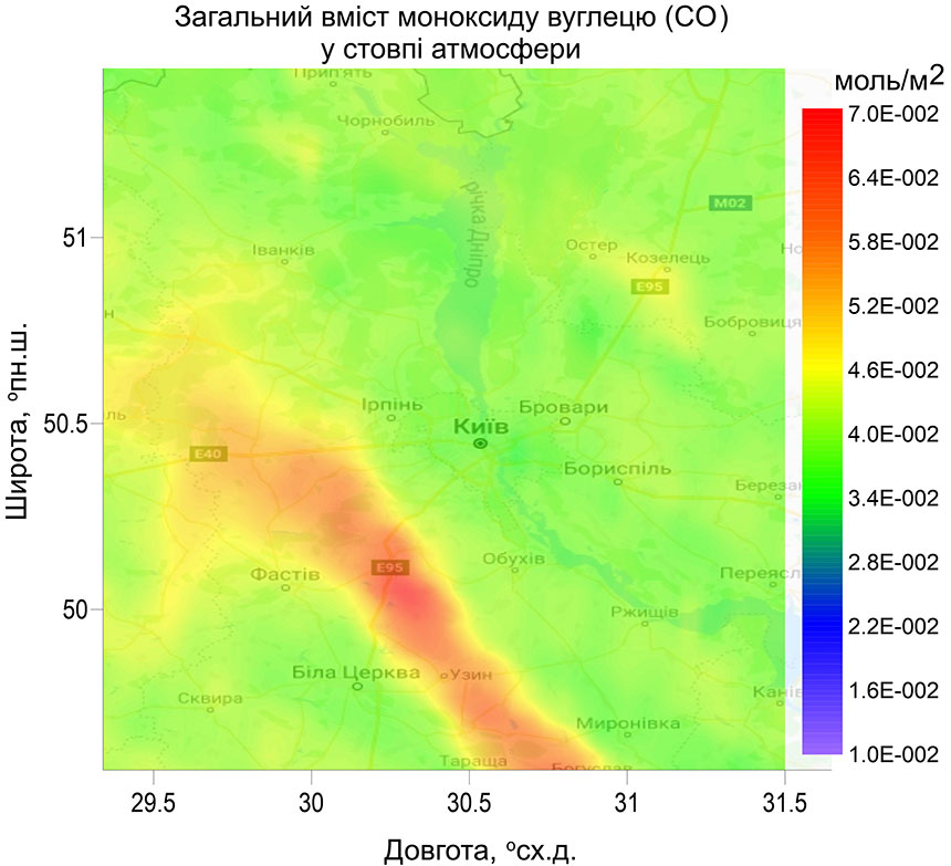 ��������� ���� NO2 � ����� ���������� 5 ����� 2020 �.