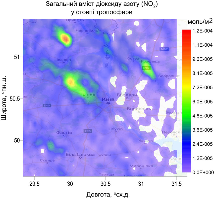 ��������� ���� CO � ����� ���������� 5 ����� 2020 �.